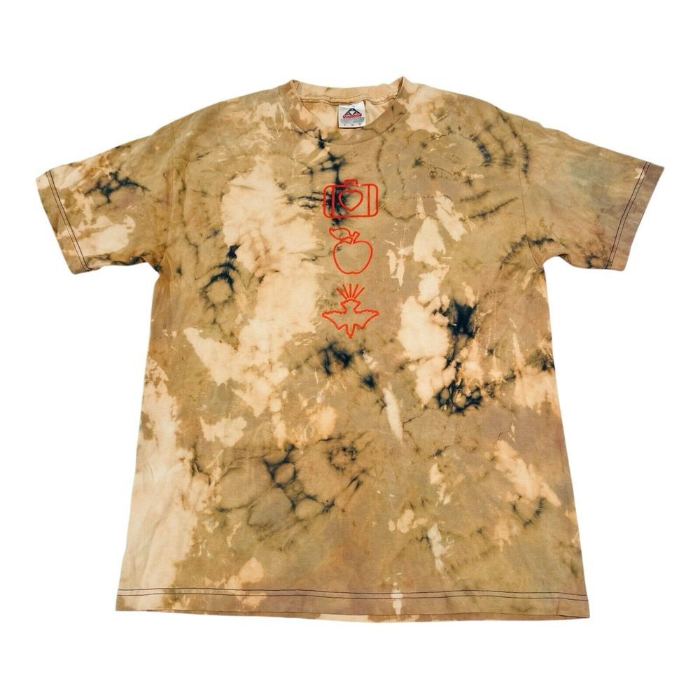 AAA Vintage U2 2001 Y2k Acid Wash‎ Concert T Shirt Men's Size L